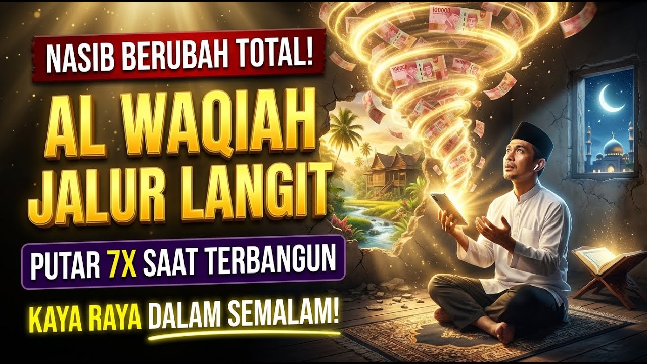 KUNCI KAYA! Al Waqiah Pembuka Pintu Rezeki Lebar Ramadhan