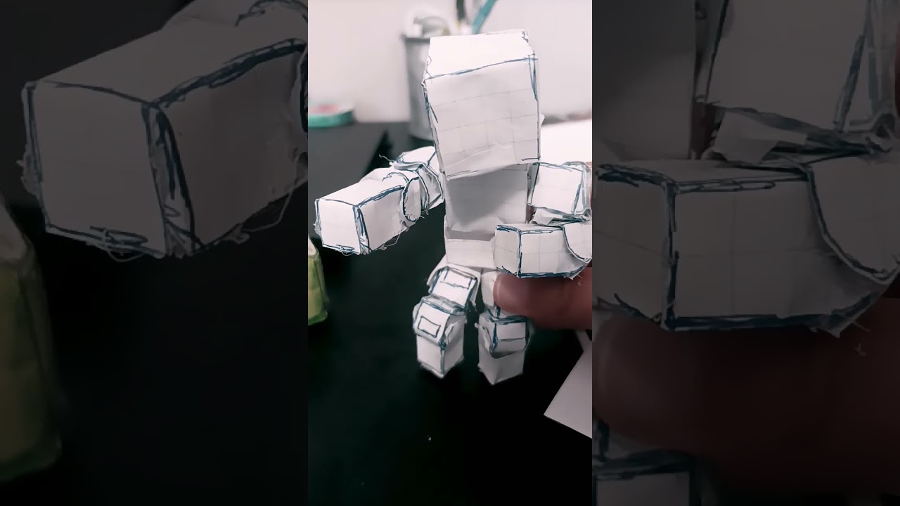 PAPER Craft #minecraft #valecraft #trailer #animation
