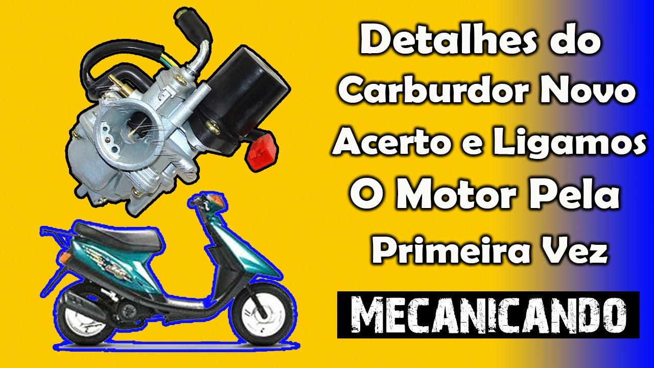 PROJETO YAMAHA JOG 50 🔧🔨CARBURADOR NOVO [COMPARAMOS COM O ORIGINAL] PRIMEIRA LIGADA 🎉🎊 ???