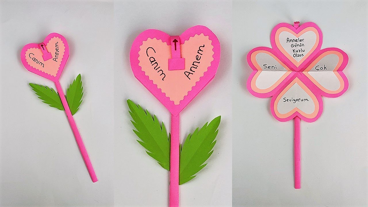 Anneler Günü için Kart Yapımı | Mother's Day Card Making very easy Handmade