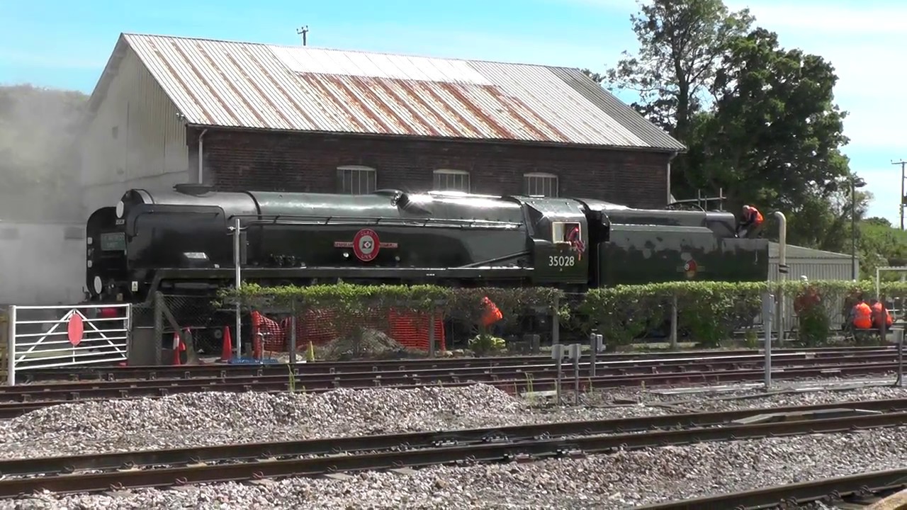 The Waterloo Sunset 35028 at Yeovil Junction 9th July 2017