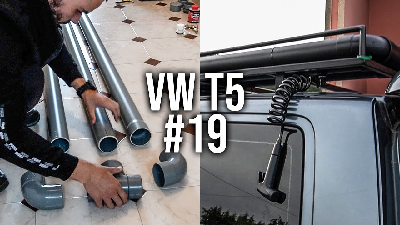 🚿DUCHA + 💧☀️DEPÓSITO SOLAR con Tubos de PVC (El agua se CALIENTA con el SOL)  | PROYECTO VW T5 #19
