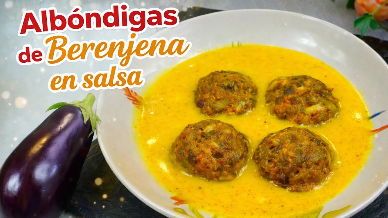 ALBÓNDIGAS DE BERENJENAS  receta muy fácil 😋😋#receitas #recetas #receitafacies #albóndigas 