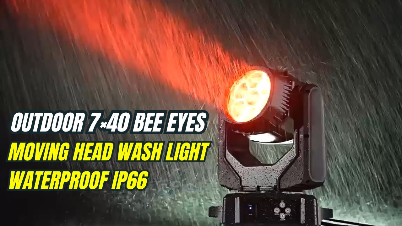 KWP1 740 Bee Eyes Waterproof Outdoor Moving Head Wash Light