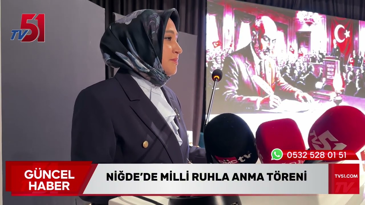 Niğde’de Milli Ruhla Anma Töreni