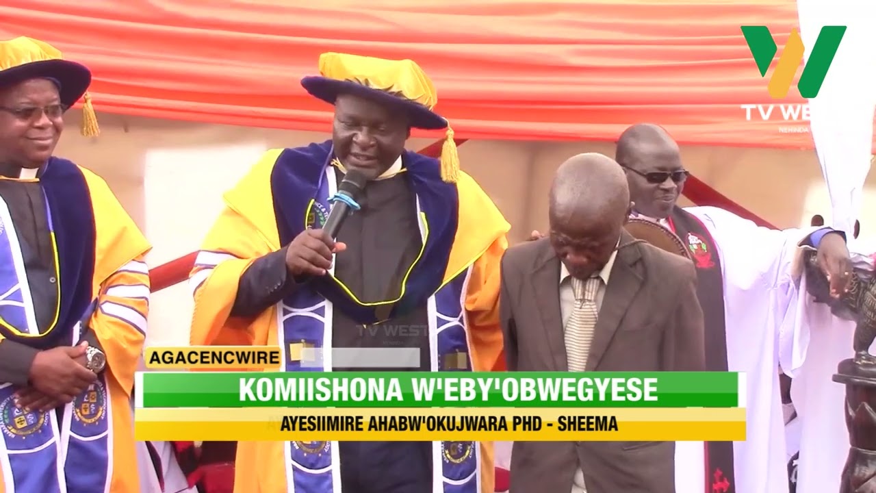 AGACENCWIRE: Komiishona w'eby'obwegyese ayesiimire ahabw'okujwara PHD.