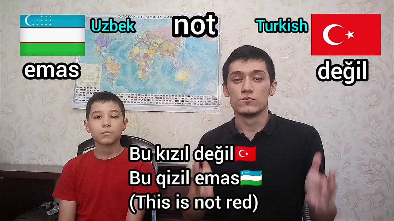 Türkçe ve Özbek dilleri arasındaki farklar Türkçe ve Özbekçe farklı kelimeler. Özbek dilini öğrenmek