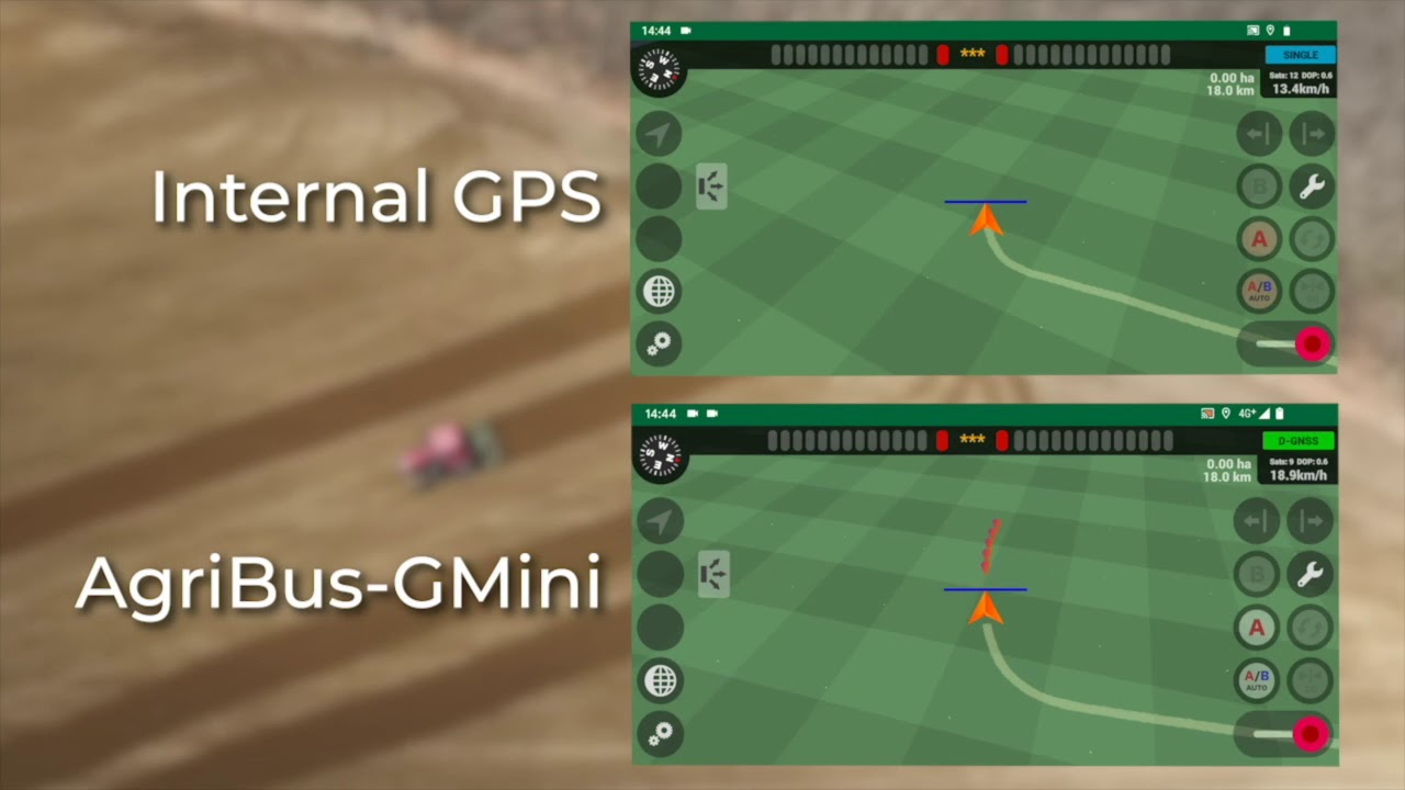 Internal GPS vs AgriBus GMini