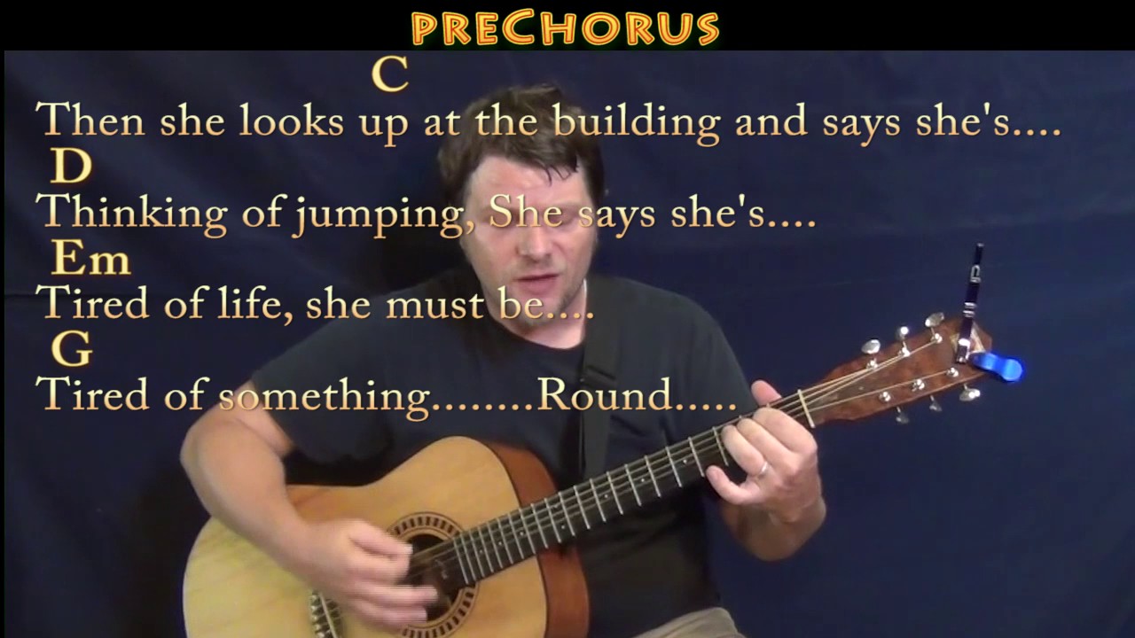 Round Here (Counting Crows) Guitar Cover Lesson with Chords/Lyrics - Munson