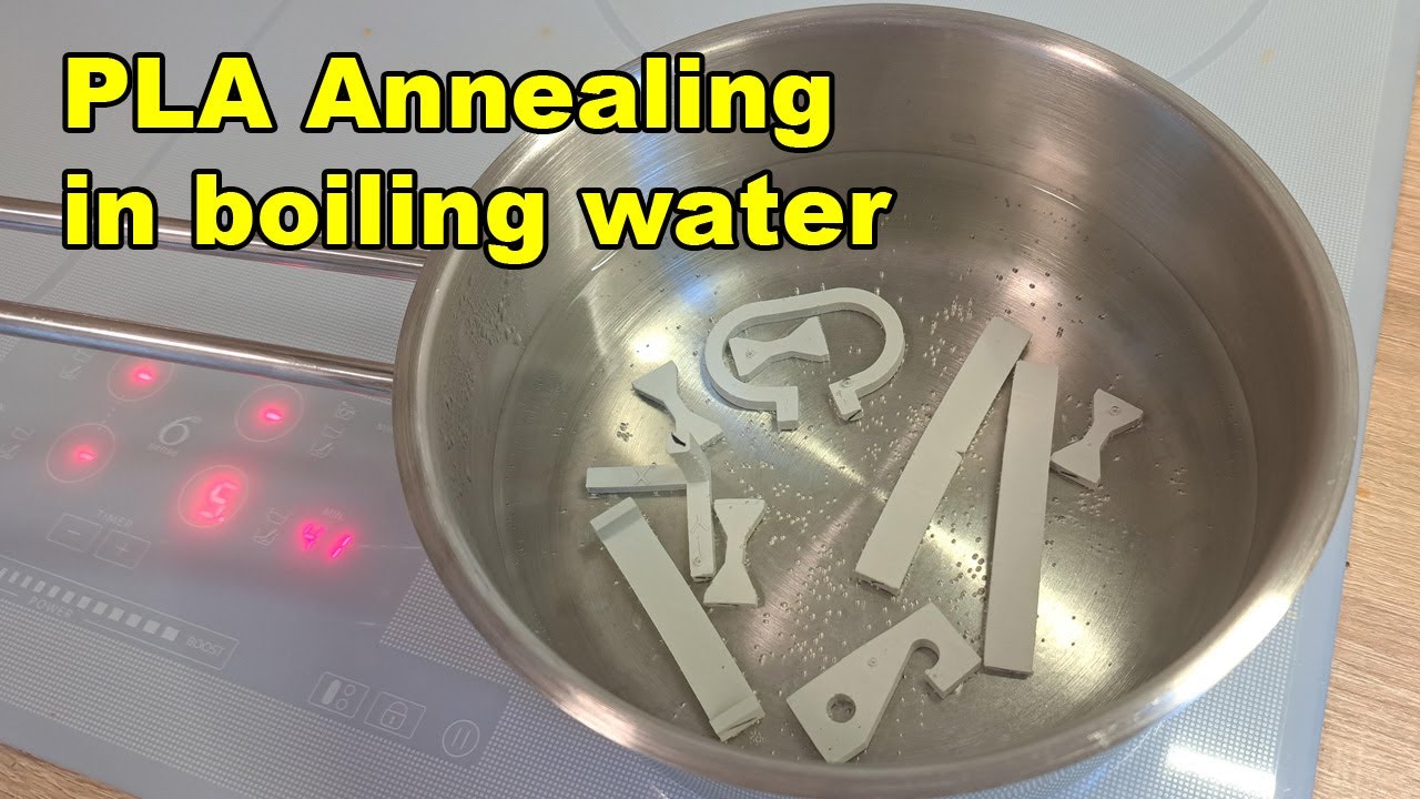PLA annealing in a boiling water