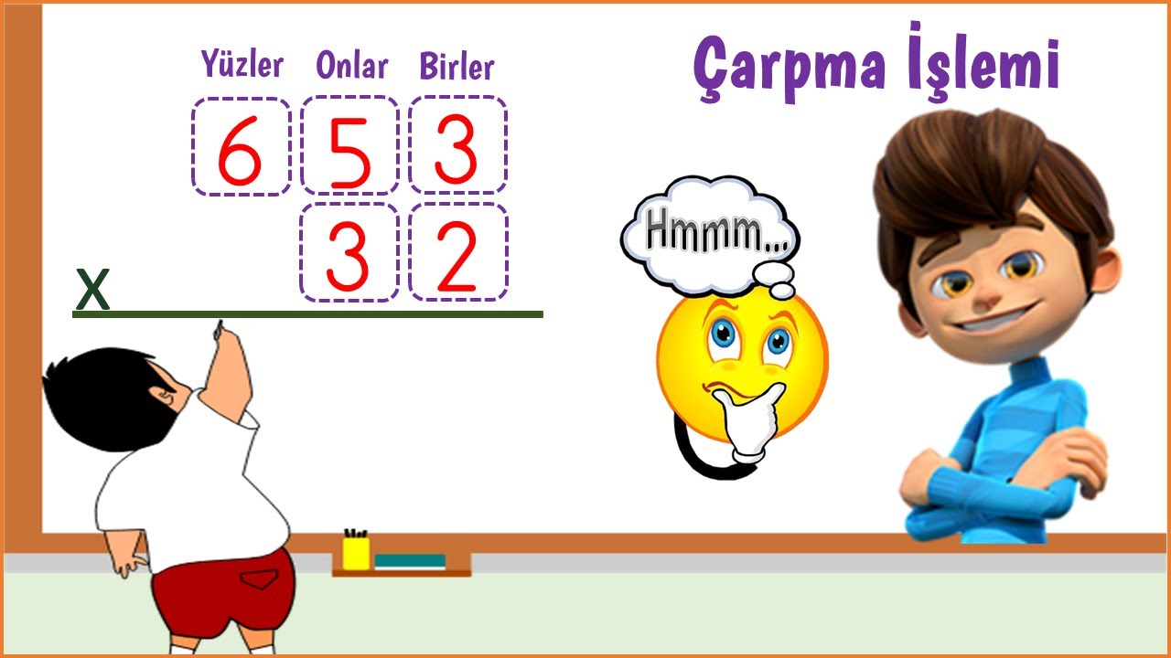 4.sınıf Matematik Çarpma İşlemi - Üç Basamaklı Doğal Sayılarla iki Basamaklı Doğal Sayıları Çarpma