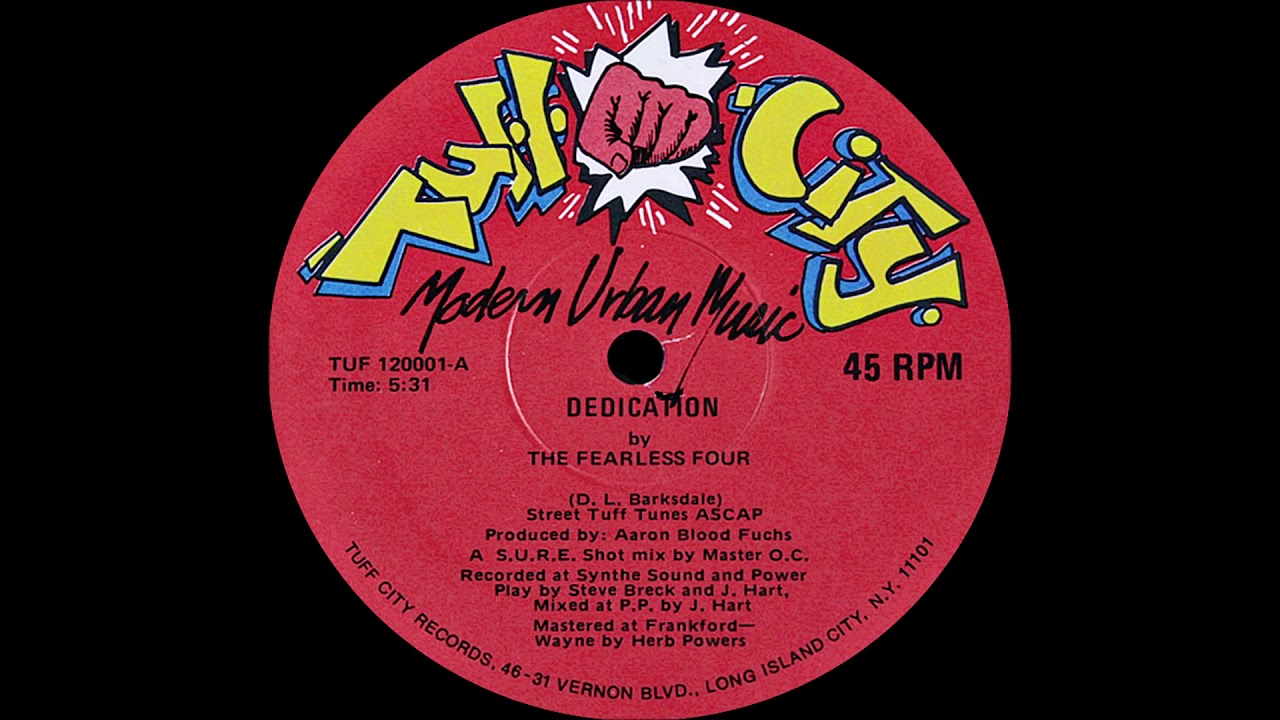 The Fearless Four - Dedication ( Tuff City Records 1984 )