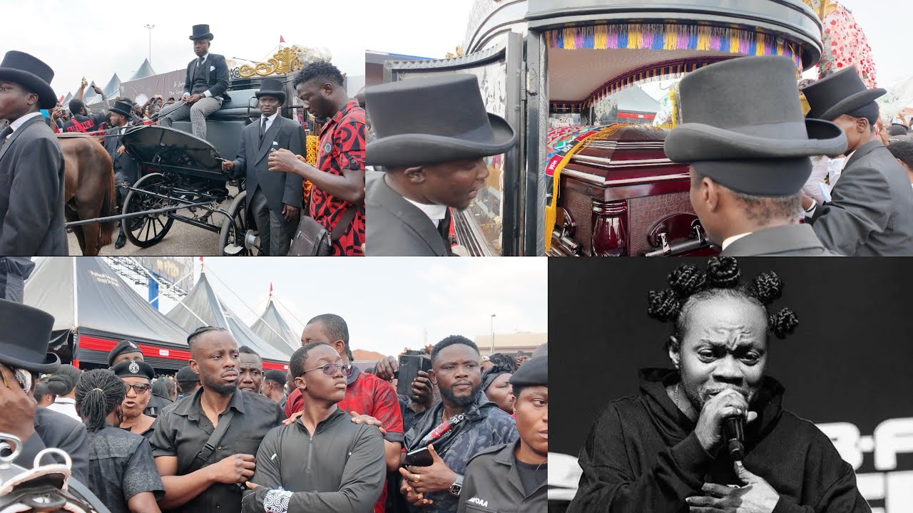 Daddy Lumba Finally Goes Home, This Is How His Body Was Carried To The Cemetery 