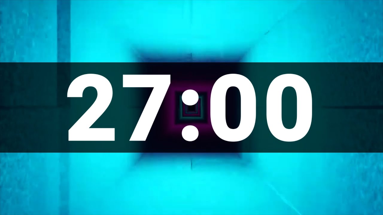 27 Minute Timer with Cool Upbeat Music for Kids, Chill Instrumental Countdown