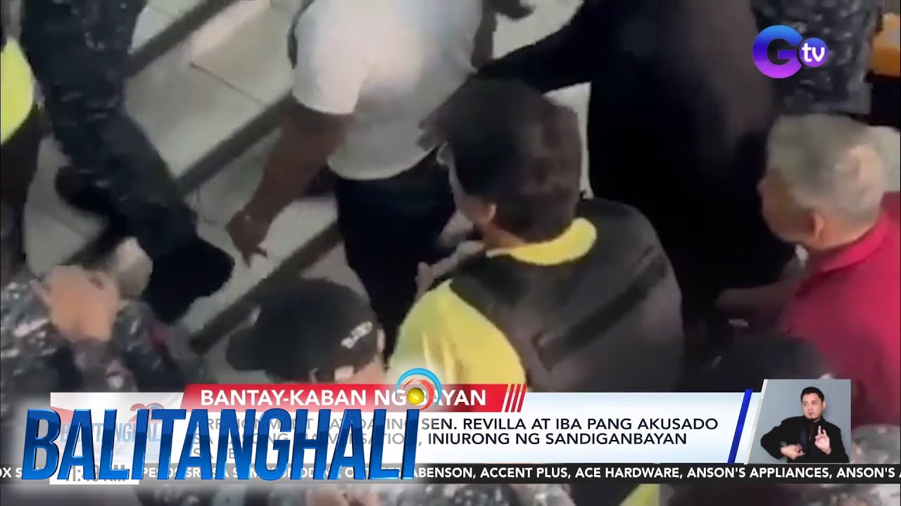 Arraignment kay dating Sen. Bong Revilla at mga kapwa akusado sa kasong... | Balitanghali