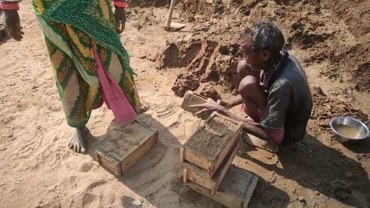 Village bricks workers #india #brick