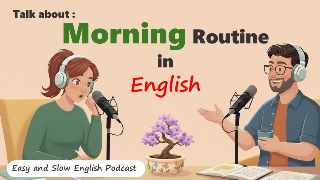 Learn English with Podcast | Slow English Listening | Morning Routine in English| Shadowing Practice