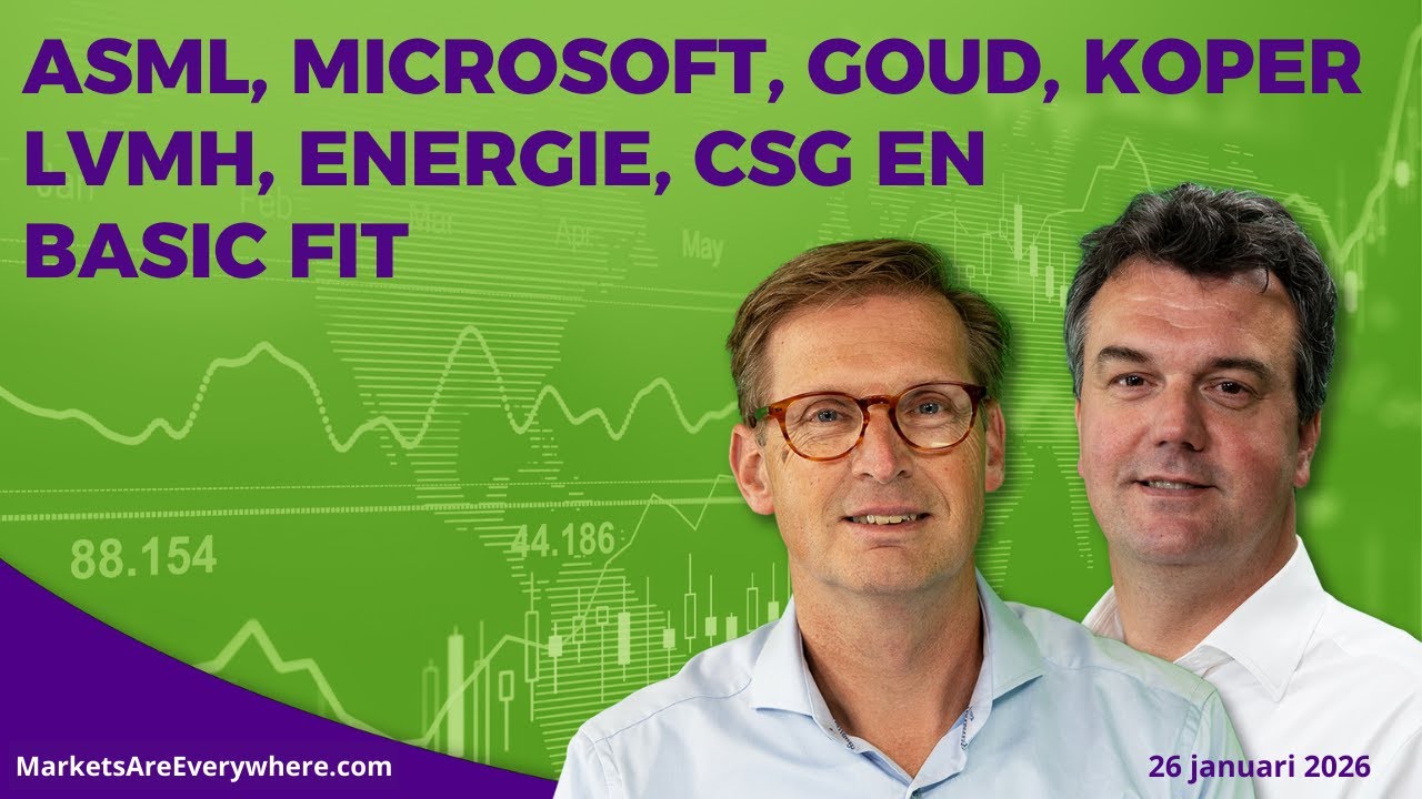 ASML, Microsoft, Goud, Koper, LVMH, Energie, CSG en Basic Fit