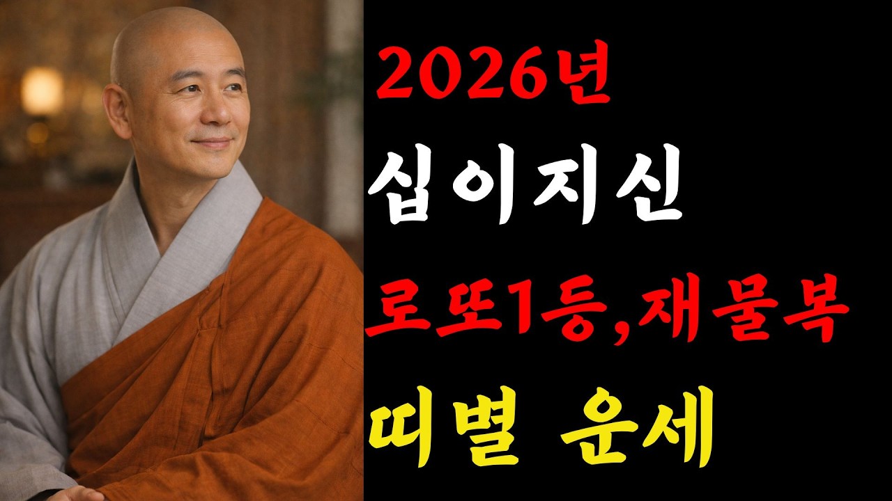 2026년 재물복,십이지신 관련 반드시 알아야합니다 | 불교지혜 | 스님말씀 | 무소유 |