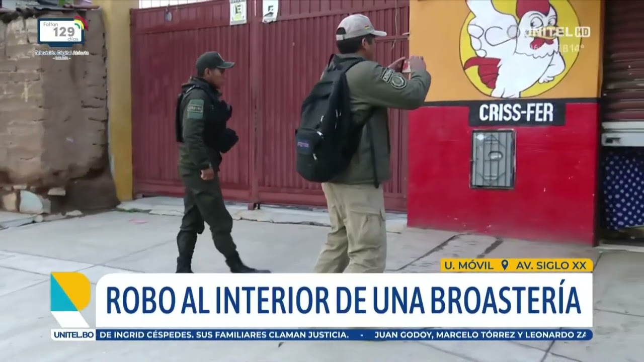 Ladrones roban maquinas, dinero y otros objetos de una ‘broastería’ en Cochabamba