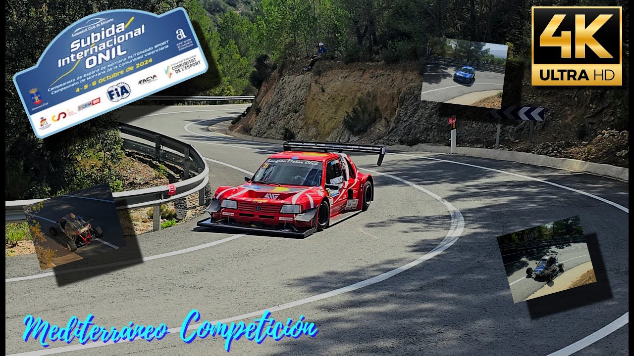 Hill Climb Subida a Onil Mistakes, action & flat out !!! 4K