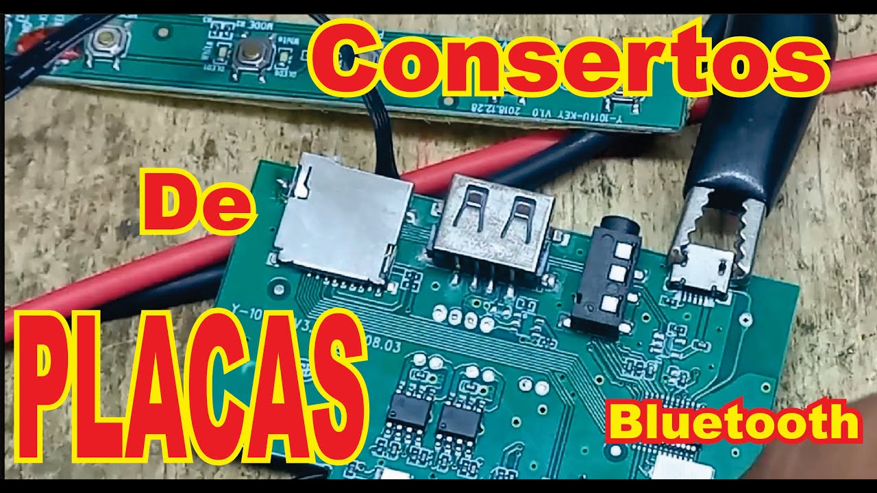 Como consertar placa de caixa Bluetooth #VIDEO2
