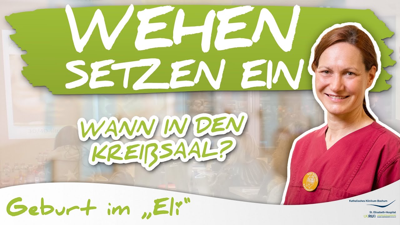 Wehen setzten ein - ab wann sollte ich in den Kreißsaal