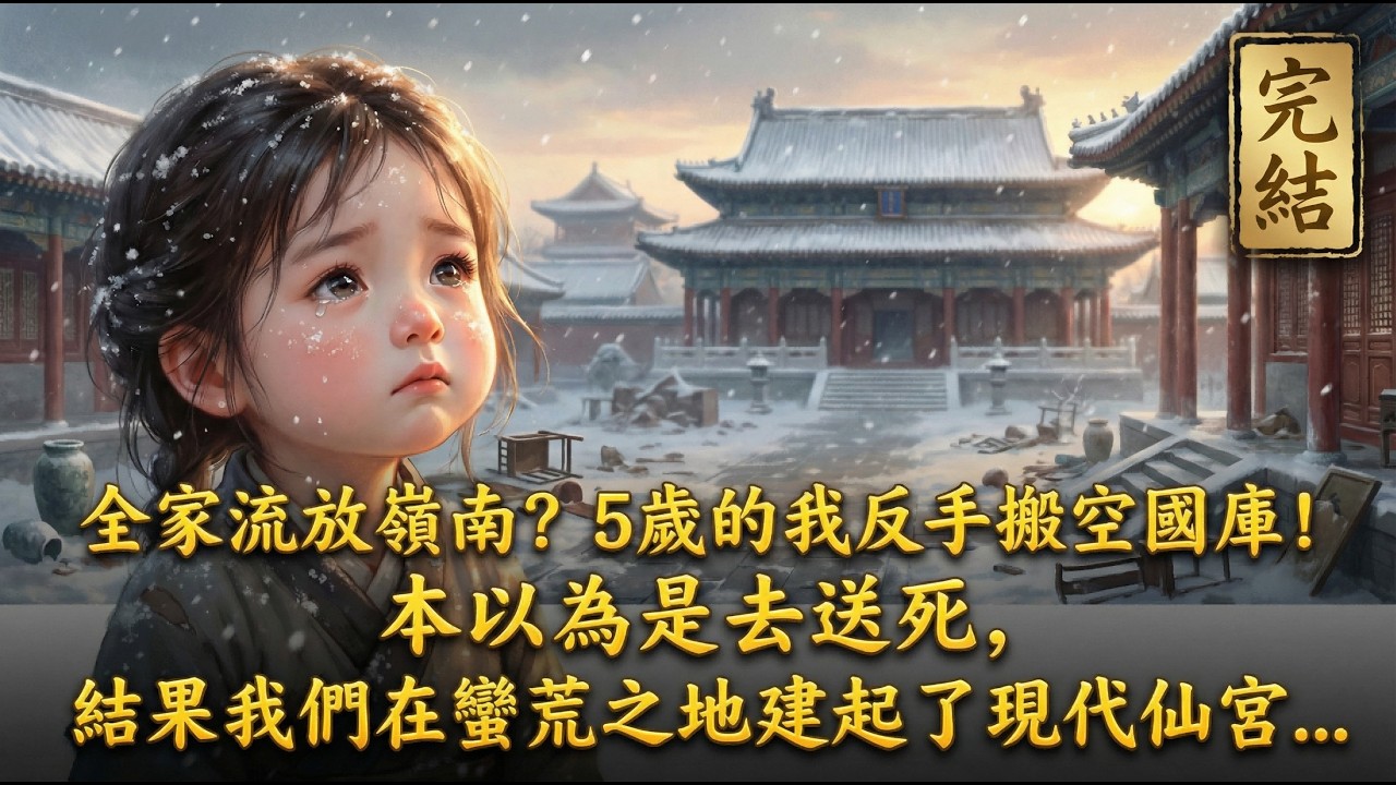 【爆爽反轉】全家流放嶺南？5歲的我反手搬空國庫！本以為是去送死，結果我們在蠻荒之地建起了現代仙宮...