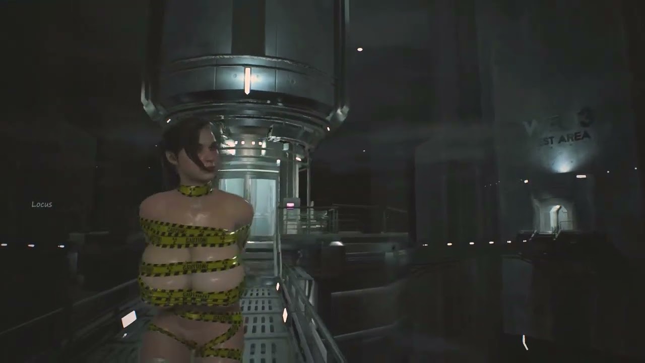 Resident Evil 2 Remake Claire Tape Bound II XXL - Caution latex | Biohazard 2 mod