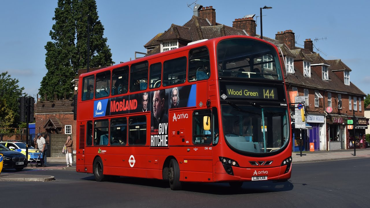 [FULL VISUAL] 144 Edmonton Green - Muswell Hill (Arriva London DW485 LJ61CAA)