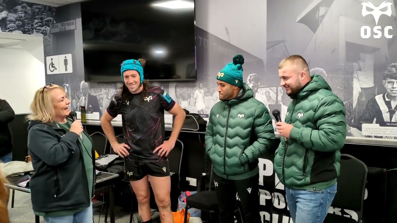 Ospreys Supporters Club interview  Tips, Keelan and Deavsey
