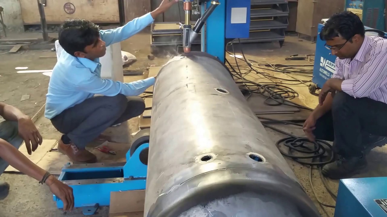 WARPP make Compressor tank welding system | Warppengineers
