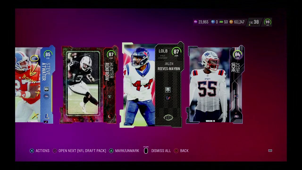 Mut 23 Free Field pass pack opening! I got both draft packs!xD