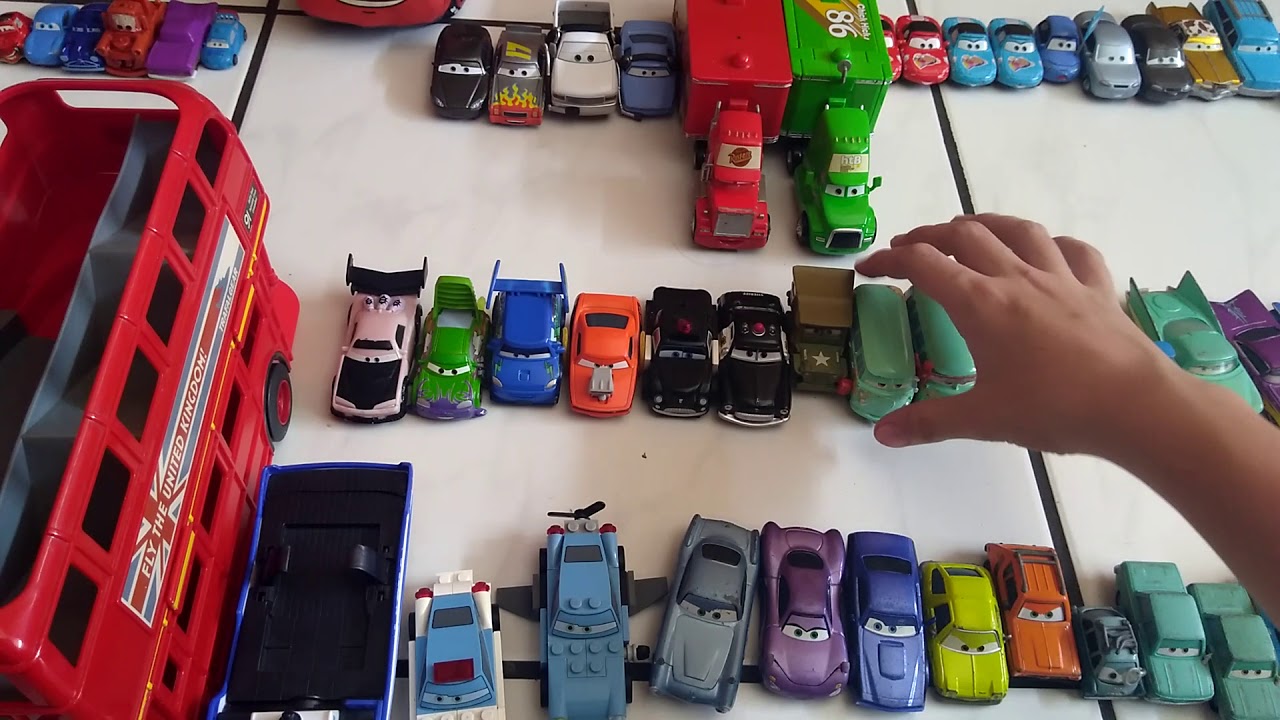 Minha coleção atualizada de Carros 1,2 e 3
