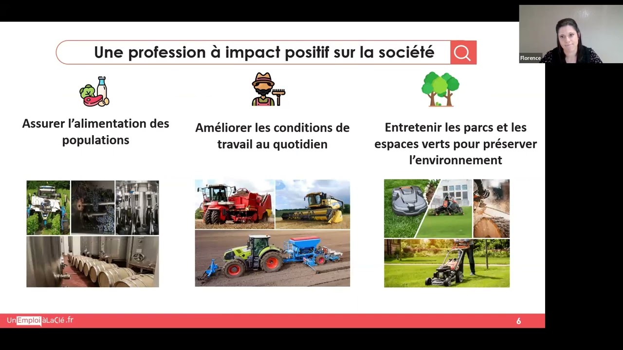 Webinaire - Les métiers porteurs de la maintenance des matériels agricoles et d'espaces verts