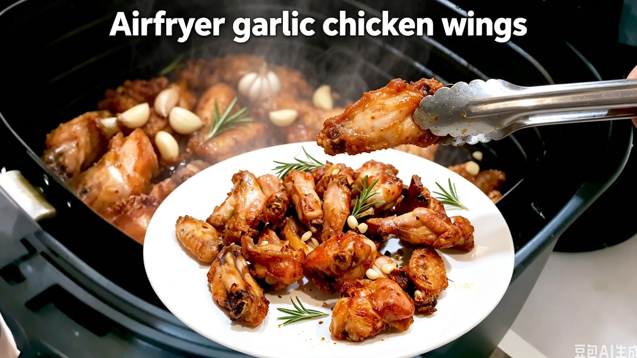 Best Air fry Chinese Garlic chicken wings recipe