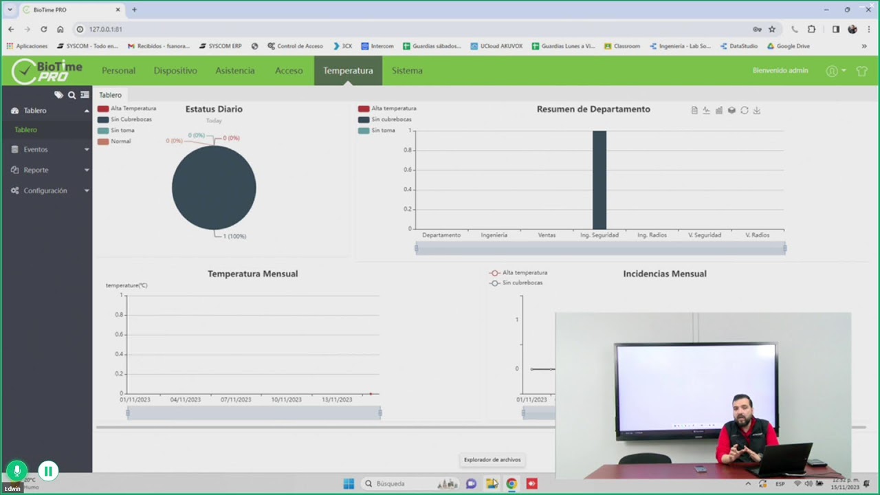 BiotimePRO Gestión de Tiempo y Asistencia Centralizada
