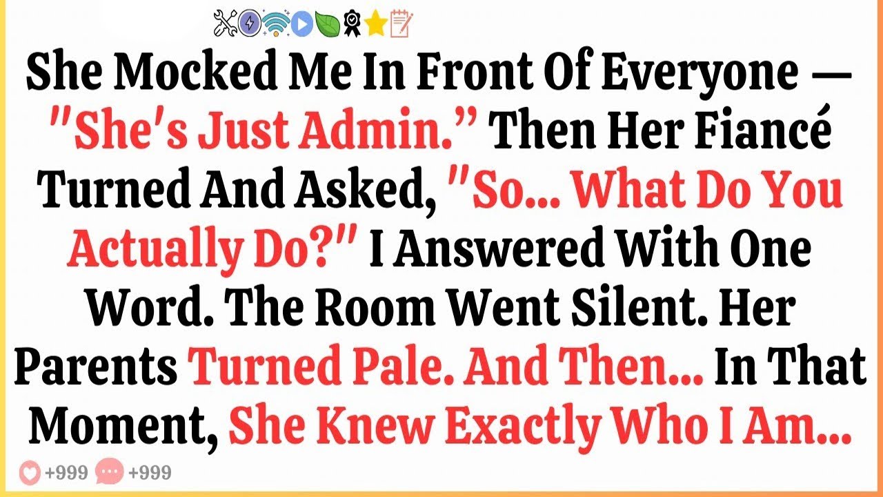 My Sister Mocked Me In Front of Everyone — Then Her Fiancé Turned Pale and Said, “You’re the Judge ”