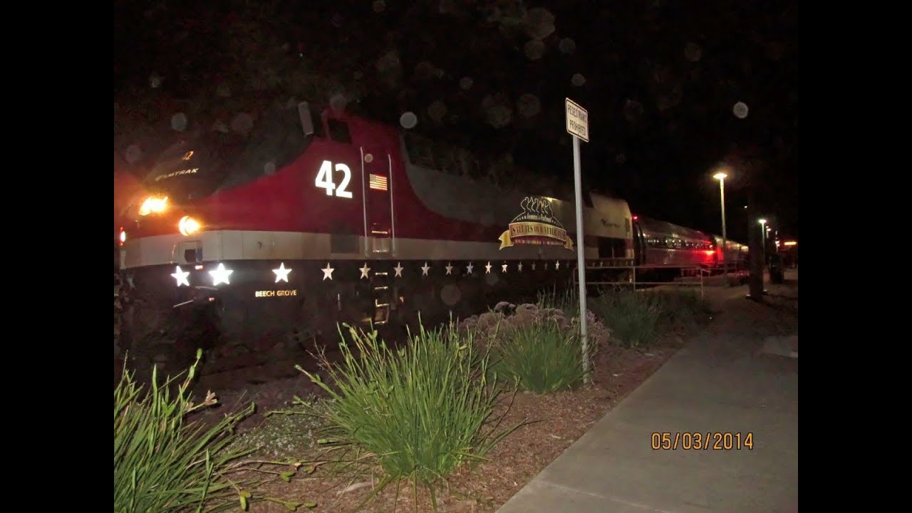 Railfanning Carlsbad Village Station: featuring the Amtrak Veterans Unit & a light local 03/05/2014