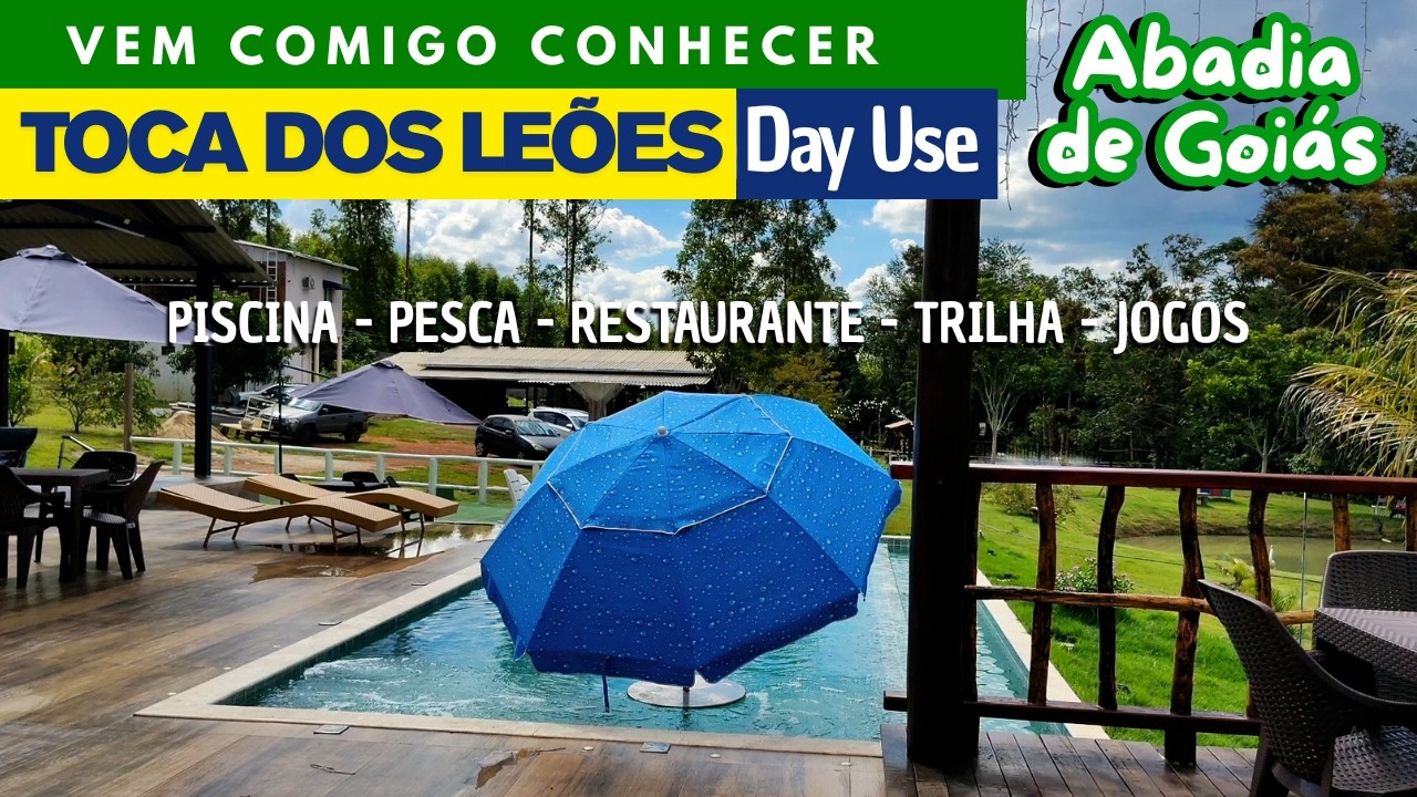 CONHEÇA ESSE DAY USE COM PESCA E PISCINA EM ABADIA DE GOIÁS