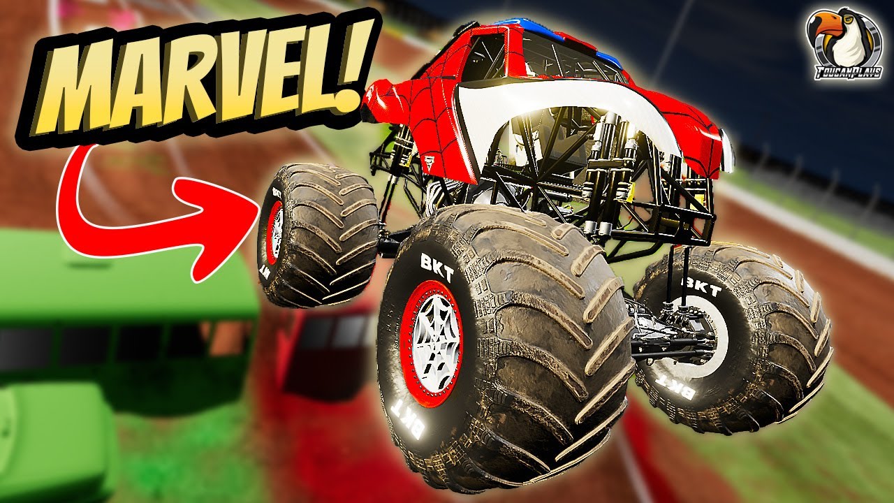 Набор шасси Beam-Monsters — Marvel встречает Monster Jam!