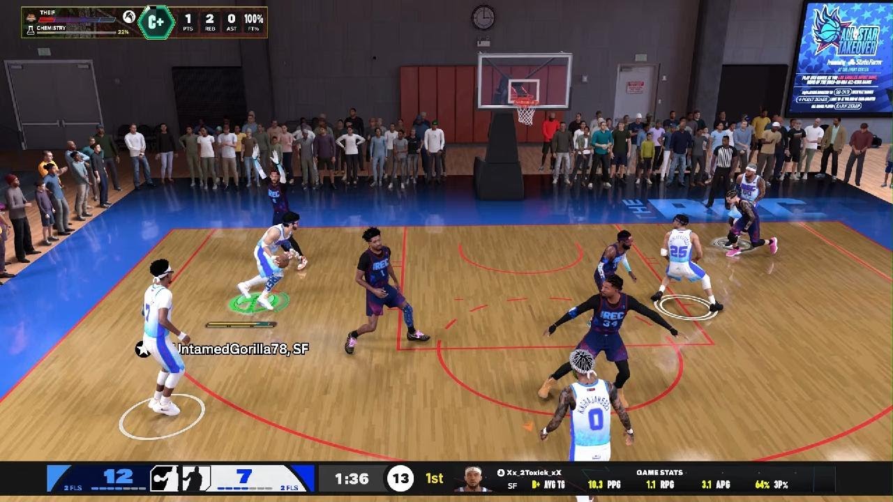 NBA 2K26: 9 PTS 4 REB 1 BLK