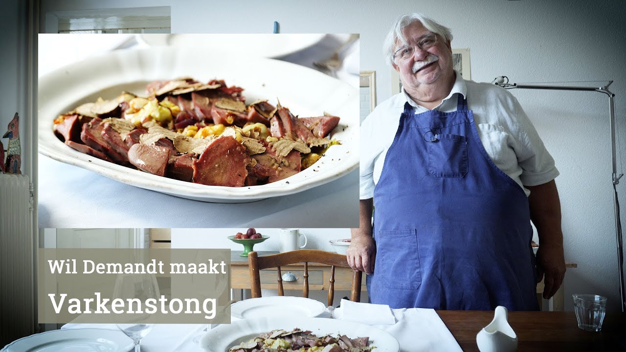 Wil Demandt maakt varkenstong met spitskool en truffel