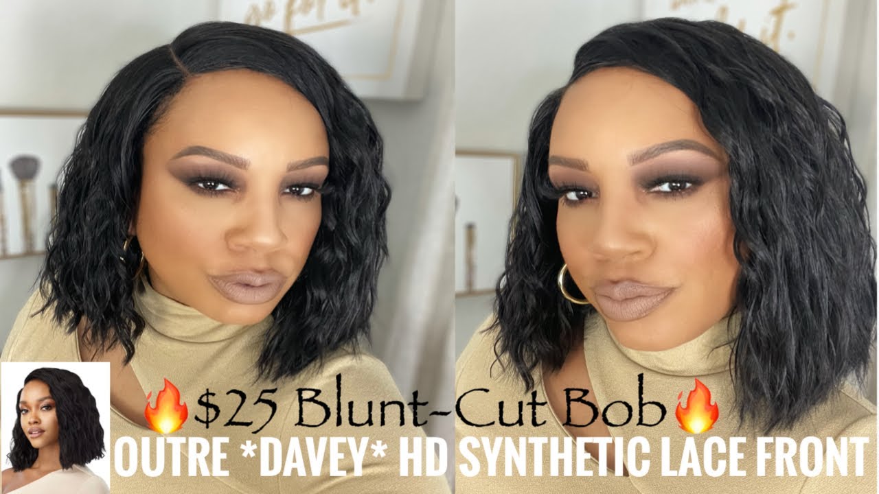 *NEW* OUTRE Synthetic HD Lace Front Bob Wig - DAVEY l $25 l Easy 4 Beginners 😍 l NO GLUE