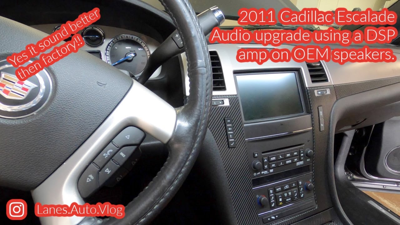 2011 Cadillac Escalade audio upgrade using stock speakers!