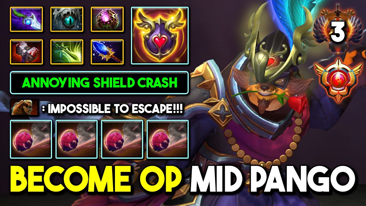 TRULY BECOME OP MID By Malr1ne Pangolier Aghs Scepter + OC Annoying Shield Crash 7.34d DotA 2