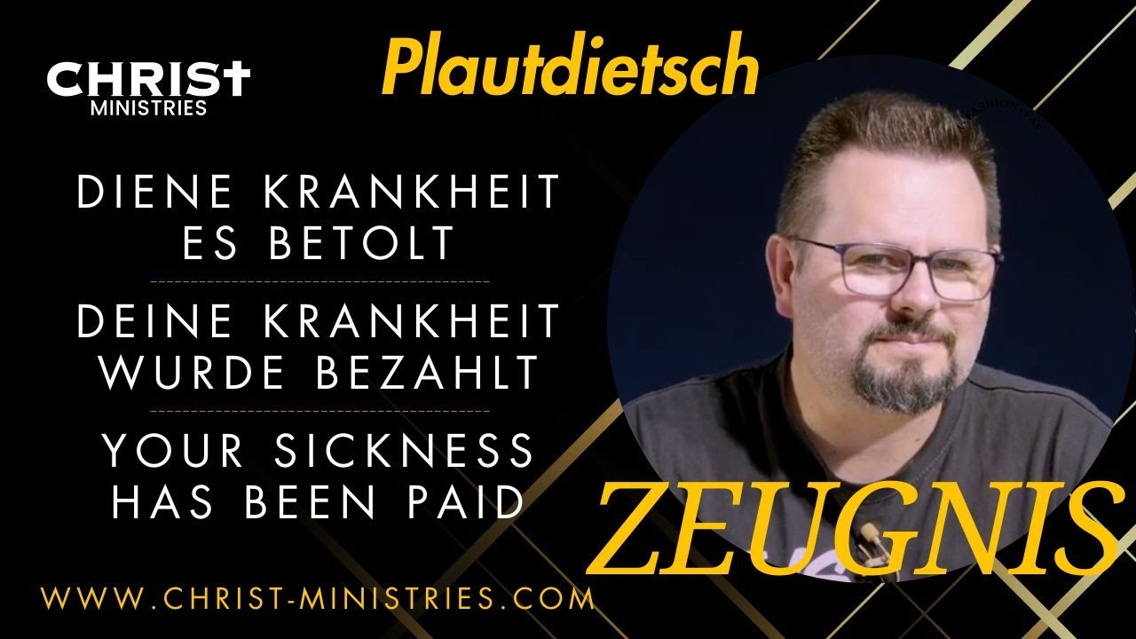 Plautdietsch: Diene Krankheit es betolt | Deine Krankheit wurde bezahlt | Sickness has been paid