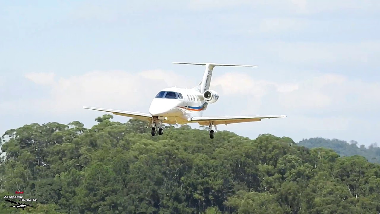 Embraer Phenom 100 Pouso,Uma Grande Beleza na Aproximação 36 Com Fonia