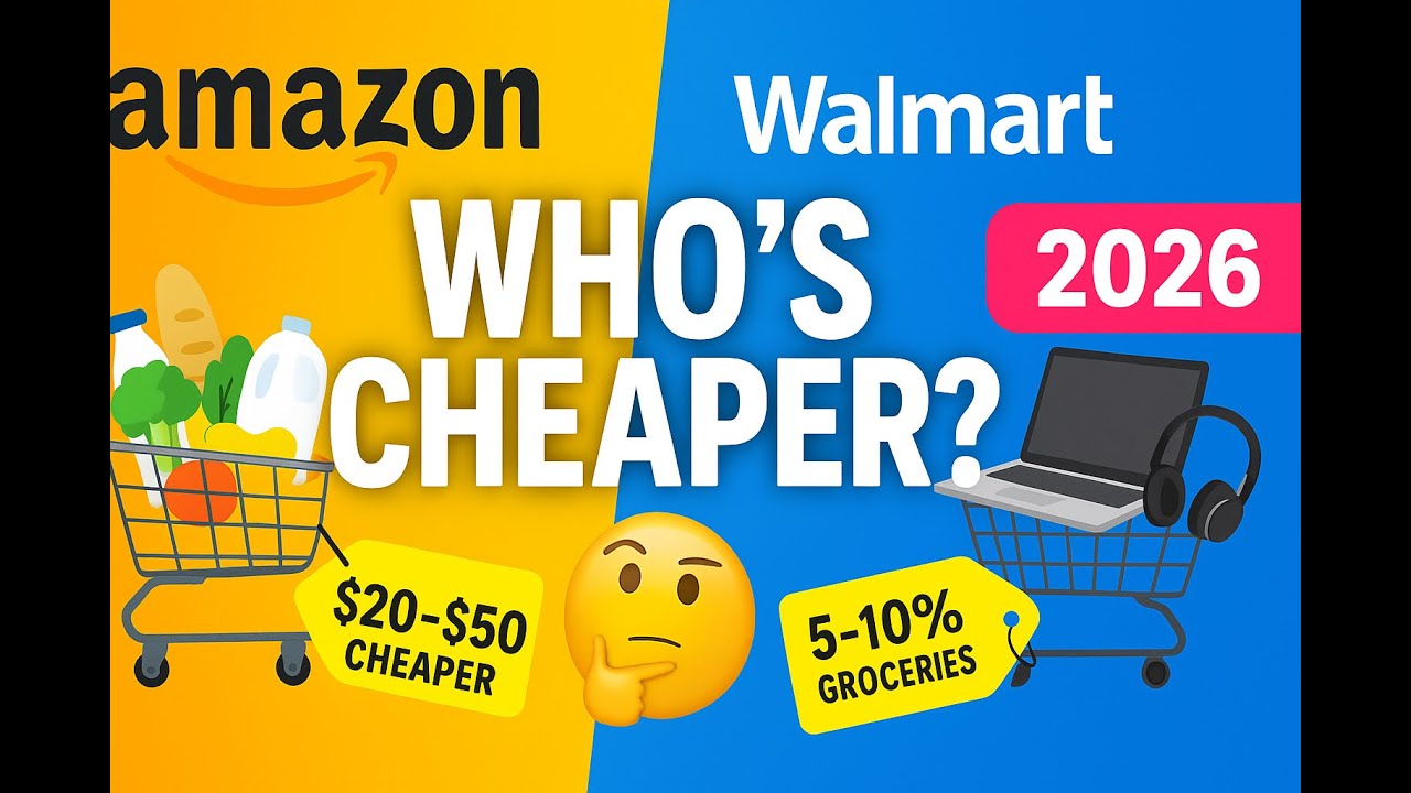Amazon vs Walmart 2026: Which One is Cheaper for Groceries, Electronics & Essentials?
