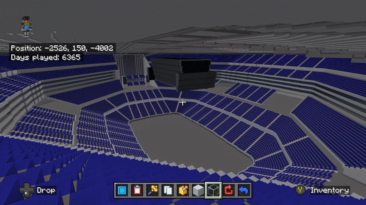 AT&T stadium tour minecraft